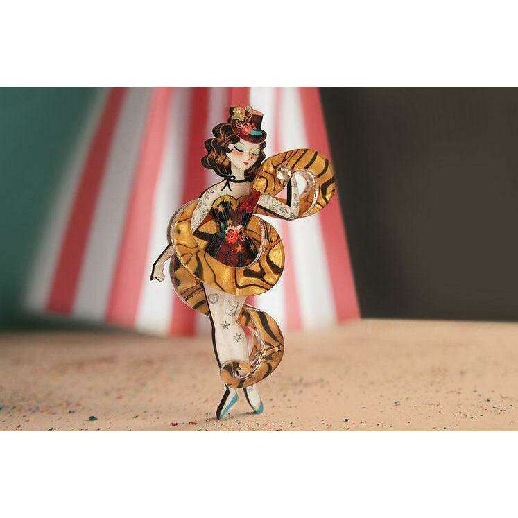 Snake Charmer Halloween Brooch by Laliblue - Quirks!