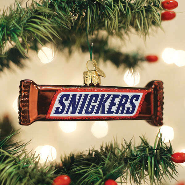 Old World Christmas SNICKERS Blown Glass Ornament