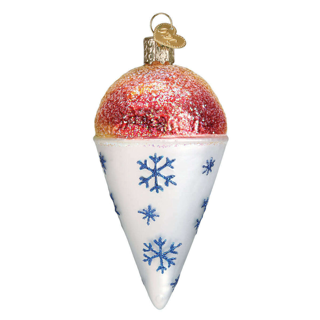 Old World Christmas Snow Cone Blown Glass Ornament