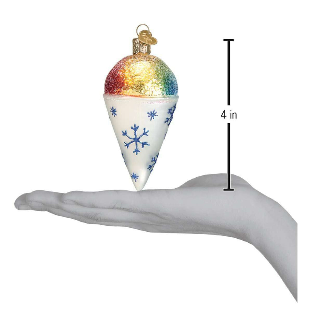Old World Christmas Snow Cone Blown Glass Ornament