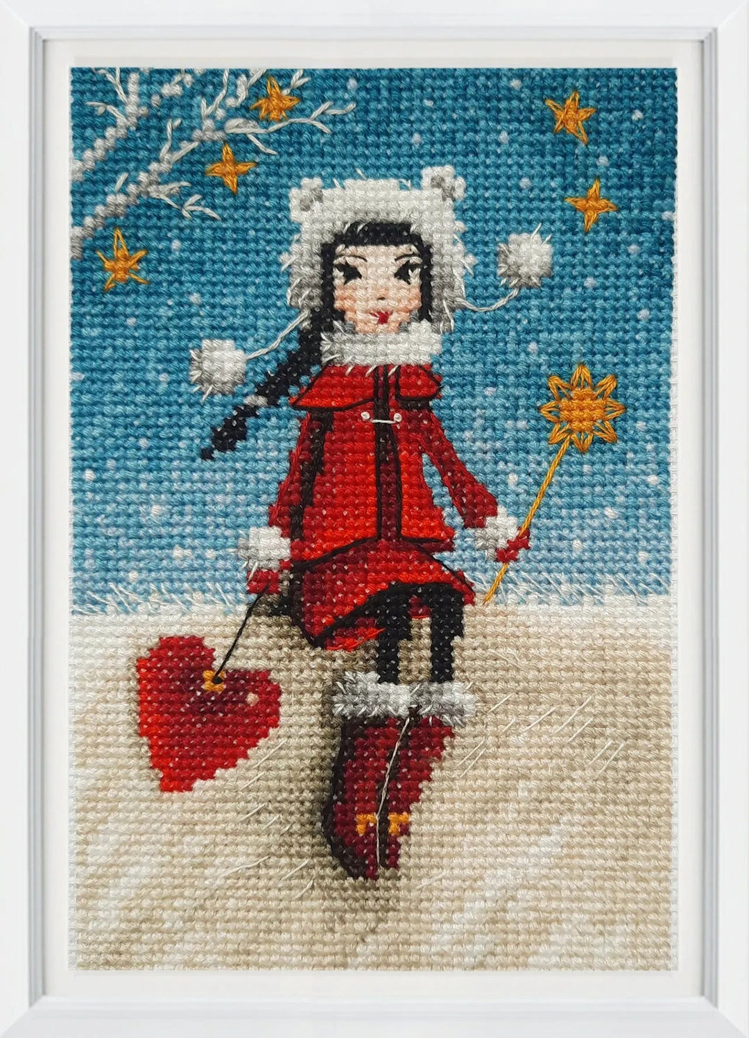 Snow tenderness C378 Counted Cross Stitch Kit