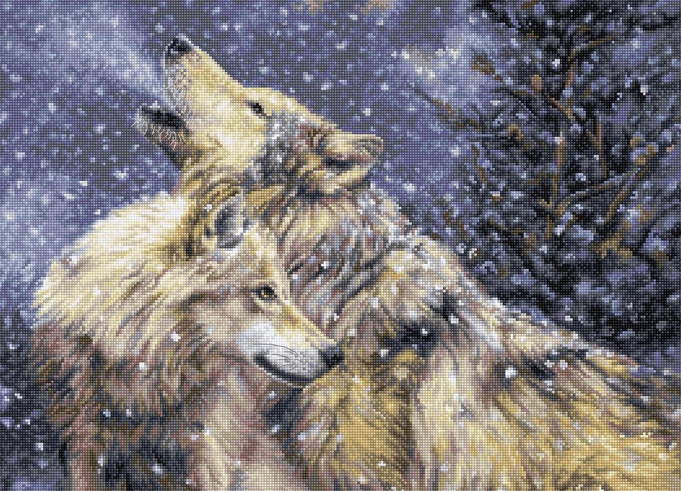 Snowfall BU5004L Counted Cross-Stitch Kit