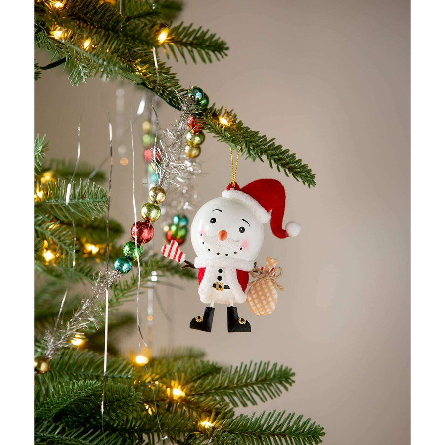 Snowman Santa Ornament by Bethany Lowe Designs, christmas decor