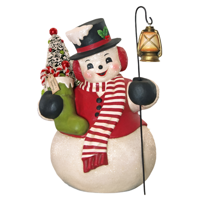 Snowman Stanley with Lantern by Bethany Lowe Designs