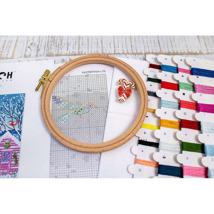 Snowy Sea Cottage L9915 Counted Cross Stitch Kit