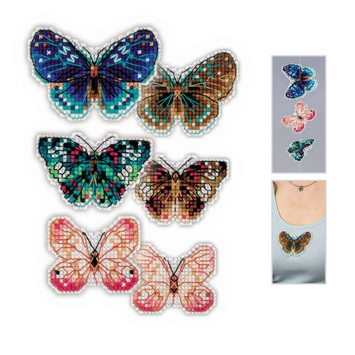 Soaring Butterflies R1997AC Counted Cross Stitch Kit