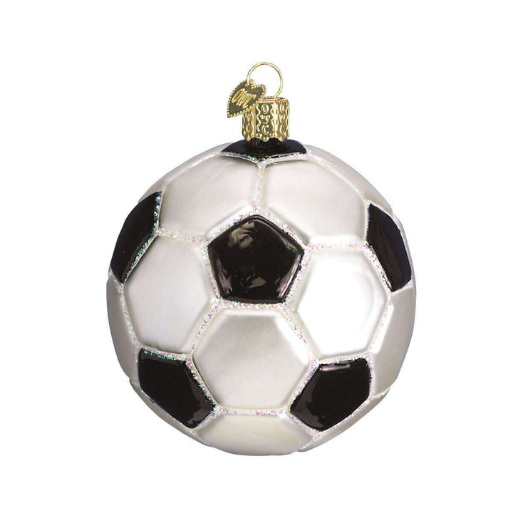Old World Christmas Soccer Ball Blown Glass Ornament