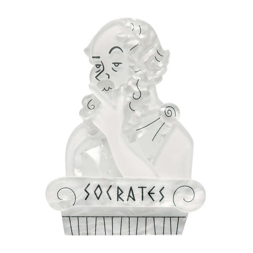 Socratic Method Brooch by Erstwilder erstwilder