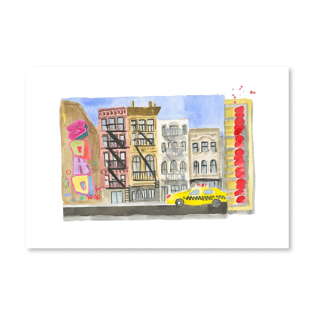 Soho Matchbook Art Print