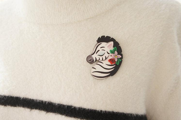 Solidarity Zebra Brooch by LaliBlue - Quirks!