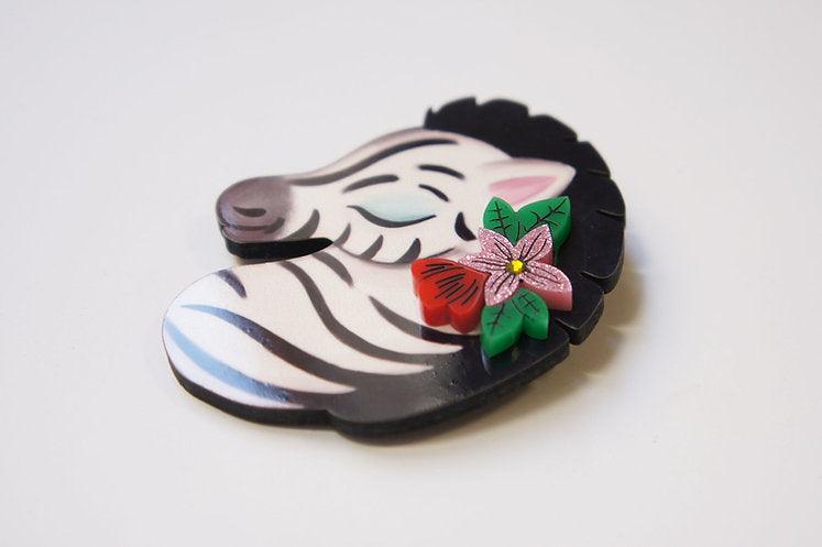 Solidarity Zebra Brooch by LaliBlue - Quirks!