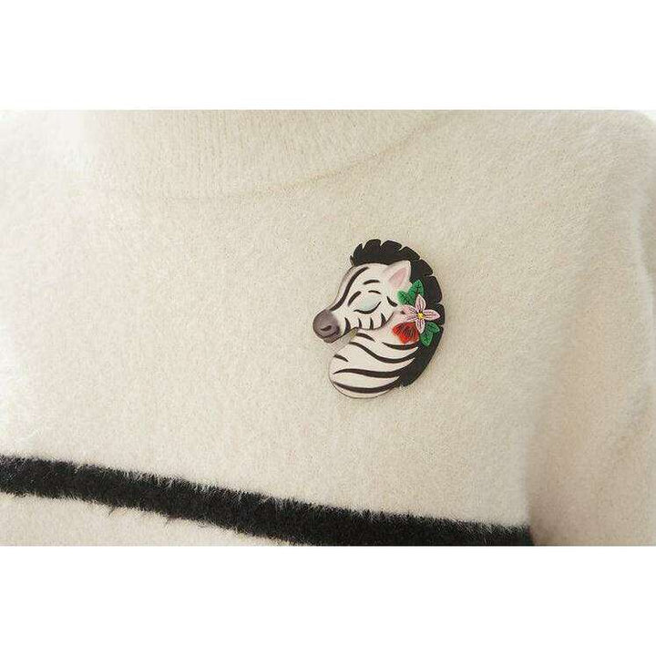 Solidarity Zebra Brooch by LaliBlue - Quirks!