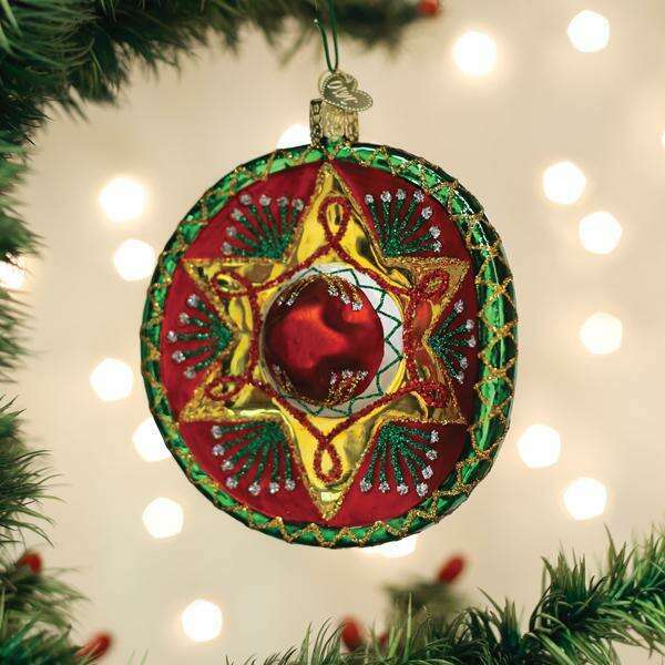 Old World Christmas Sombrero Blown Glass Ornament