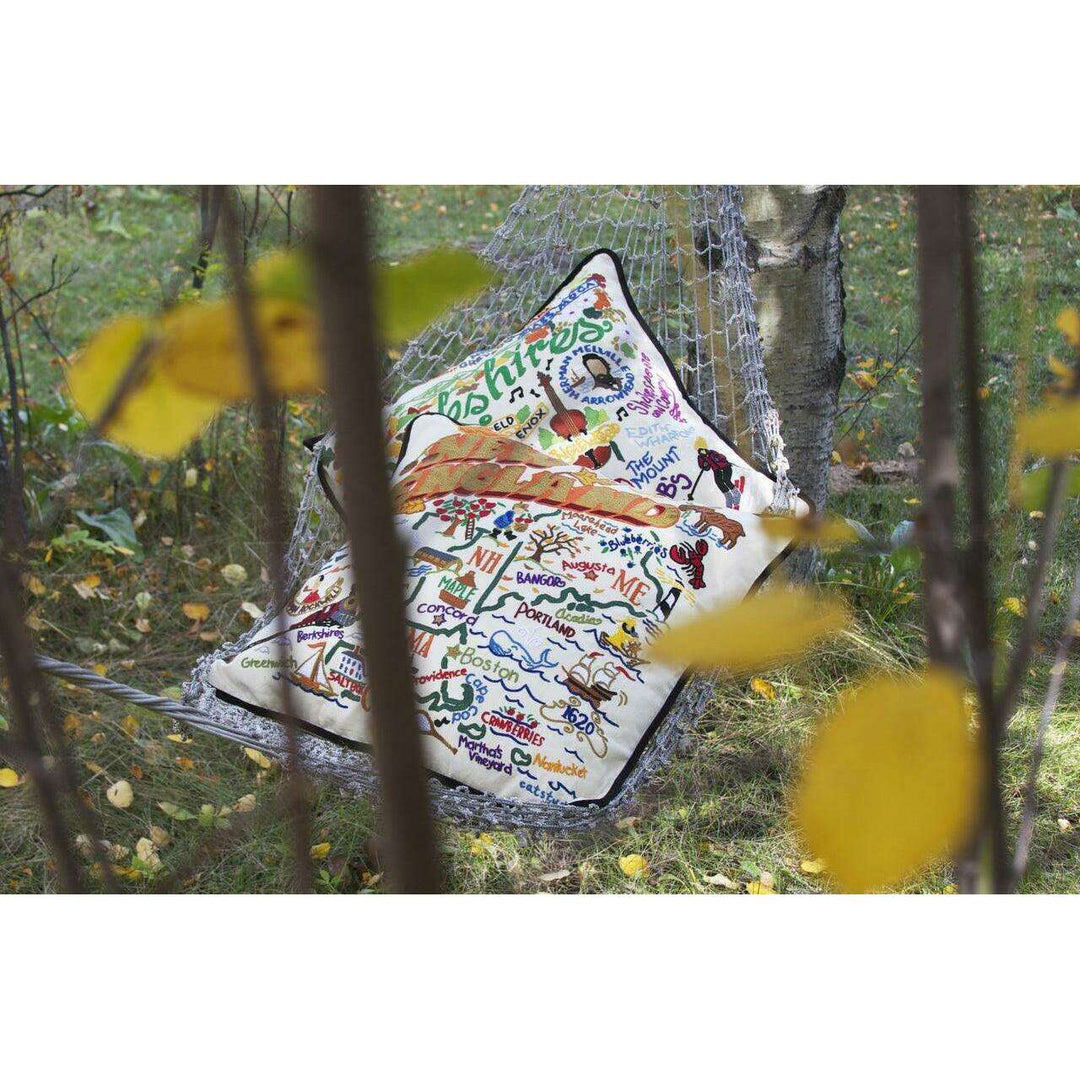 Sonoma County, CA Hand-Embroidered Pillow - Quirks!