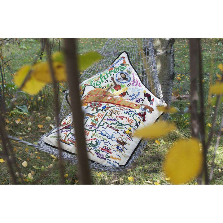 Sonoma County, CA Hand-Embroidered Pillow - Quirks!