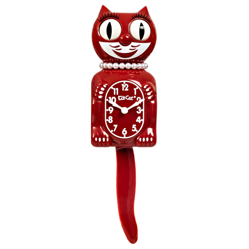 Space Cherry Lady Kit Cat Klock