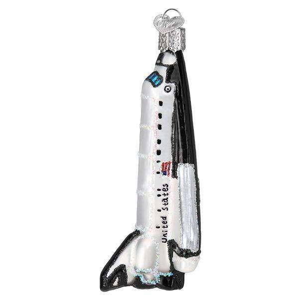 Old World Christmas Space Shuttle Blown Glass Ornament