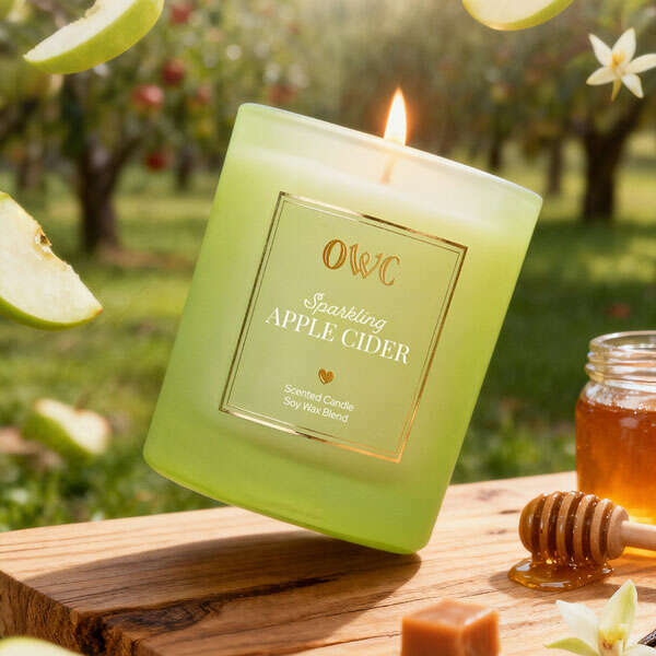 Old World Christmas Sparkling Apple Cider Candle