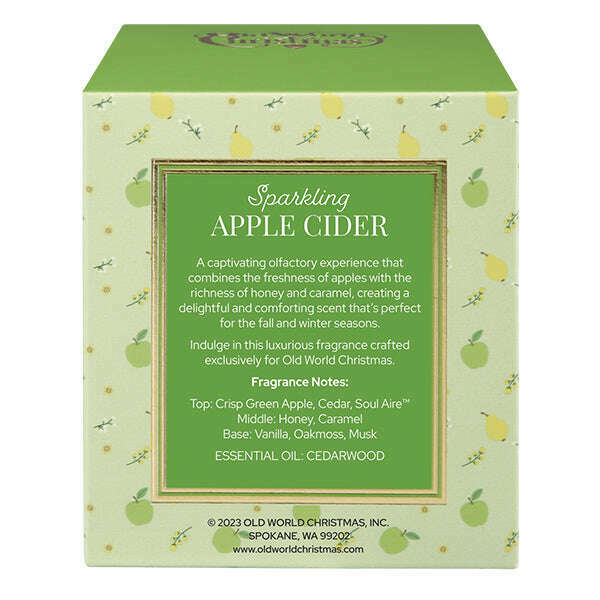 Old World Christmas Sparkling Apple Cider Candle