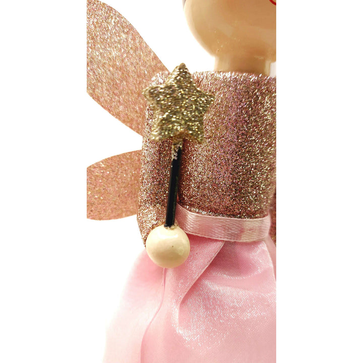 Sparkling Fairy Princess Wooden Nutcracker F07M6-2 Pink