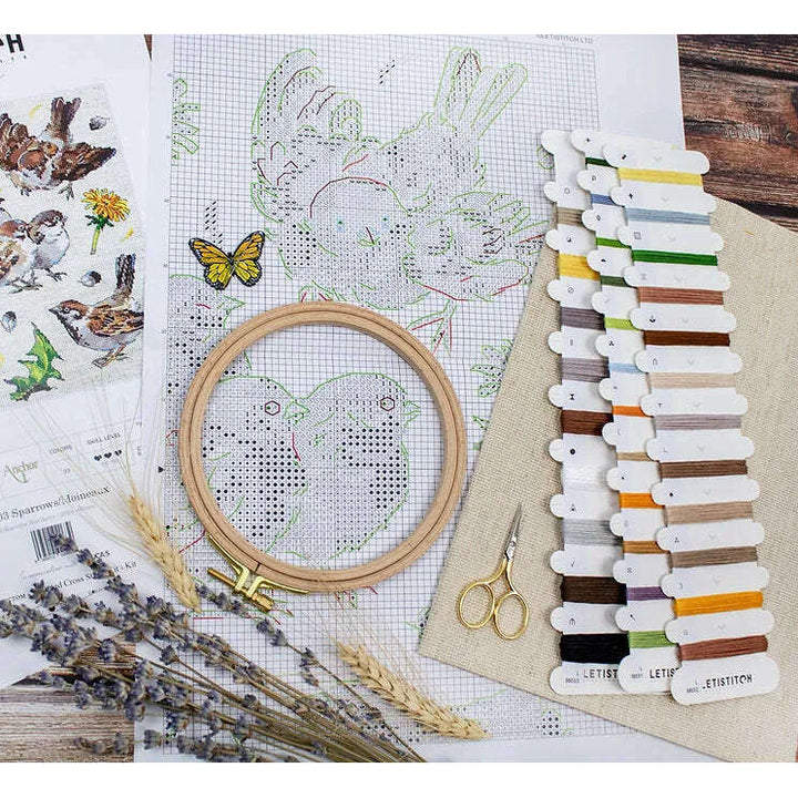 Sparrows L8803 Counted Cross Stitch Kit