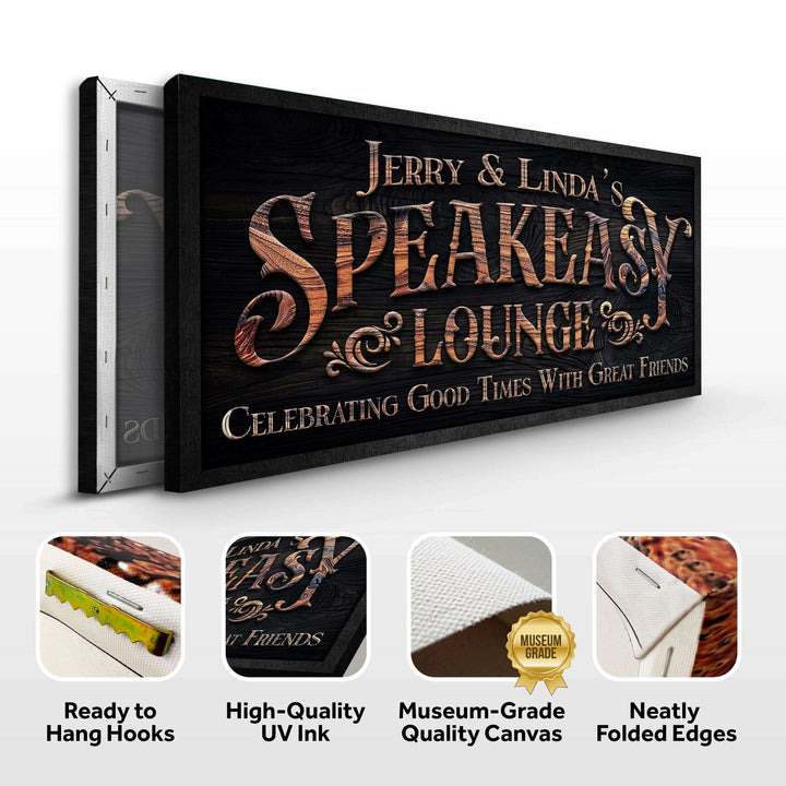 Speakeasy Lounge Wall Sign