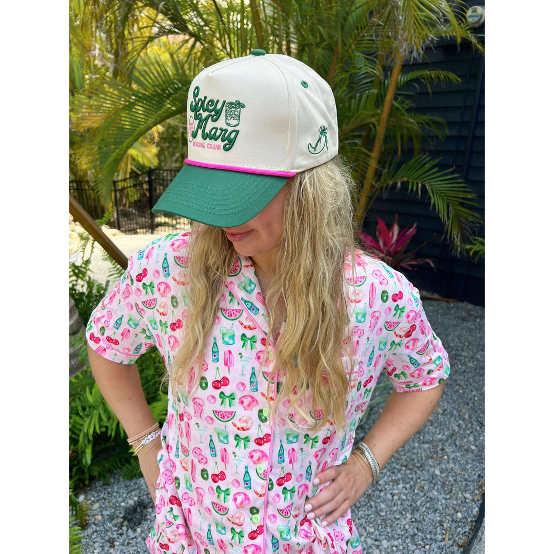Spicy Marg Social Club - Green Vintage Trucker Hat