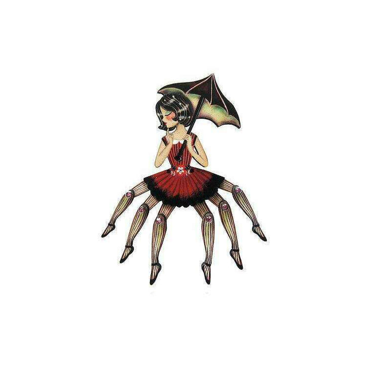 Spider Woman Halloween Brooch by Laliblue - Quirks!