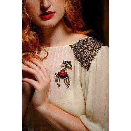 Spider Woman Halloween Brooch by Laliblue - Quirks!