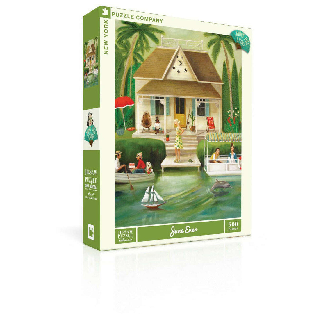 Splendid Summer Home Puzzle Featuring Artwork of Janet Hill