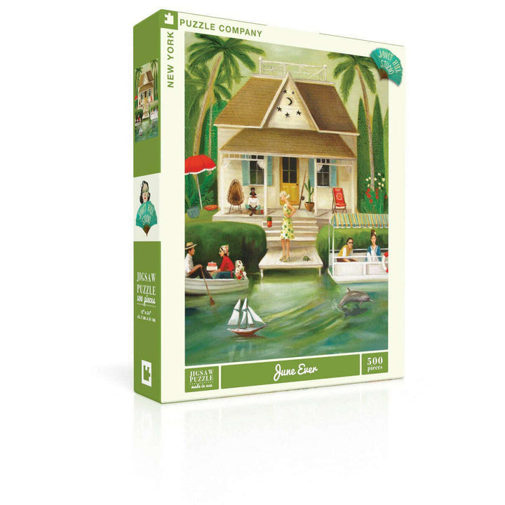 Splendid Summer Home Puzzle Featuring Artwork of Janet Hill