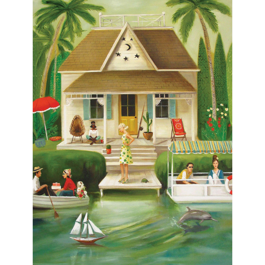 Splendid Summer Home Puzzle Featuring Artwork of Janet Hill