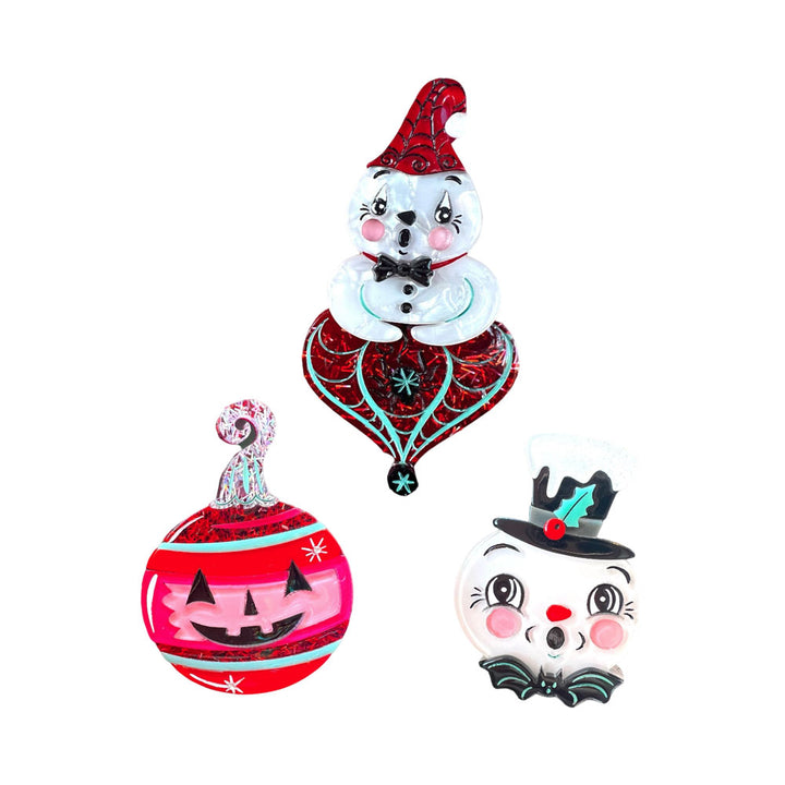 SPOOKMAS 3 Piece Brooch Collection by Lipstick & Chrome x Johanna Parker