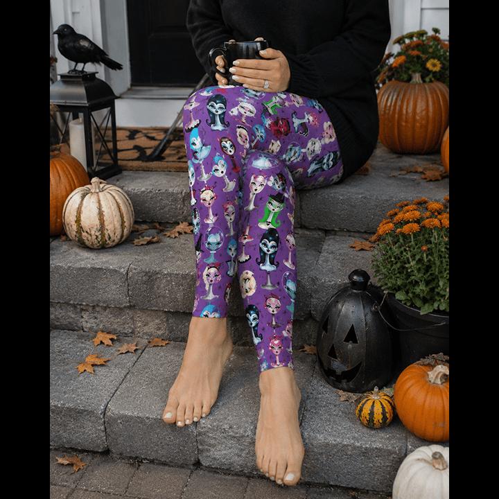 Spooky Dolls Leggings by Miss Fluff x Lipstick & Chrome – view 2
