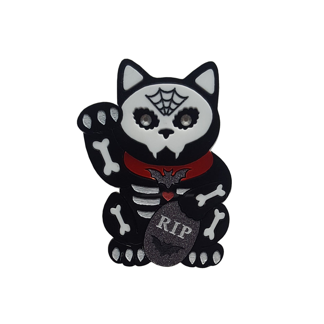 Maneki Mortality Brooch