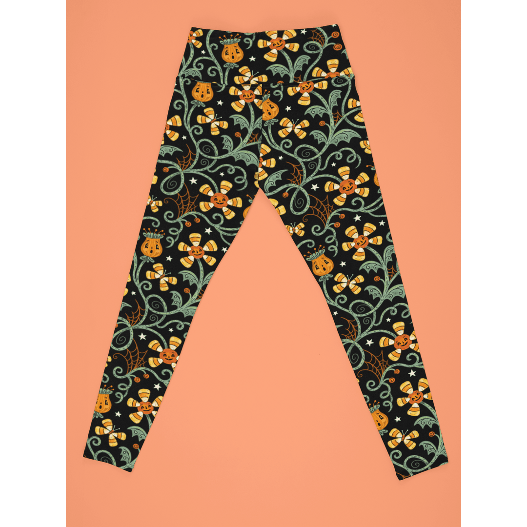 Spooky Sweet Garden (Johanna Parker Exclusive) - High-quality Handcrafted Vibrant Leggings