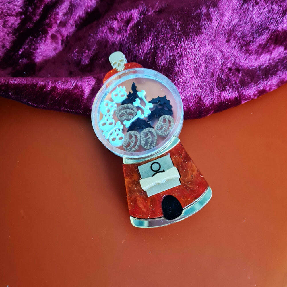 Spooky Sweet Gumball Machine Necklace by Cherryloco Jewellery 