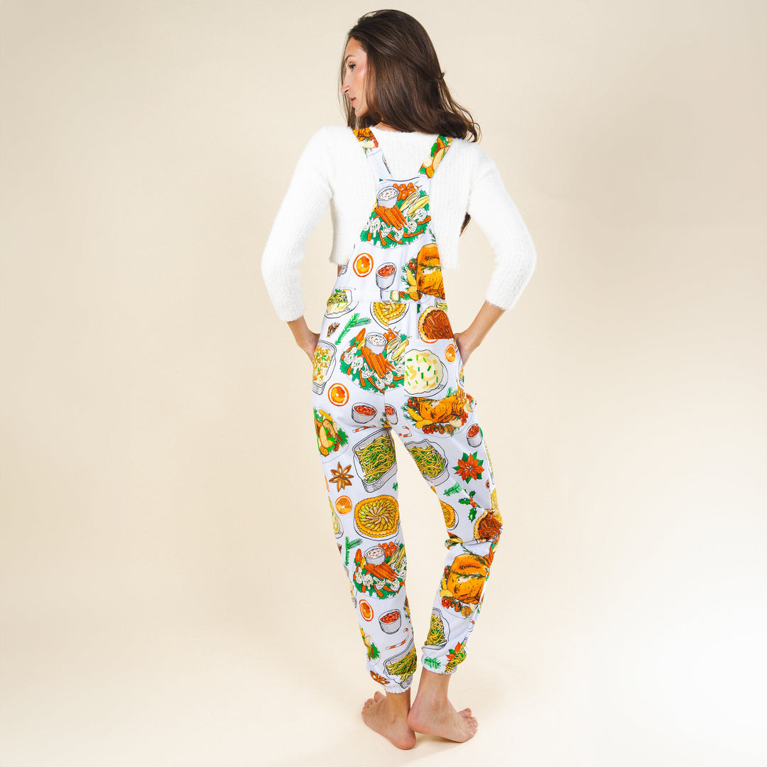 The Spread | White Thanksgiving Women's Pajamaralls®
