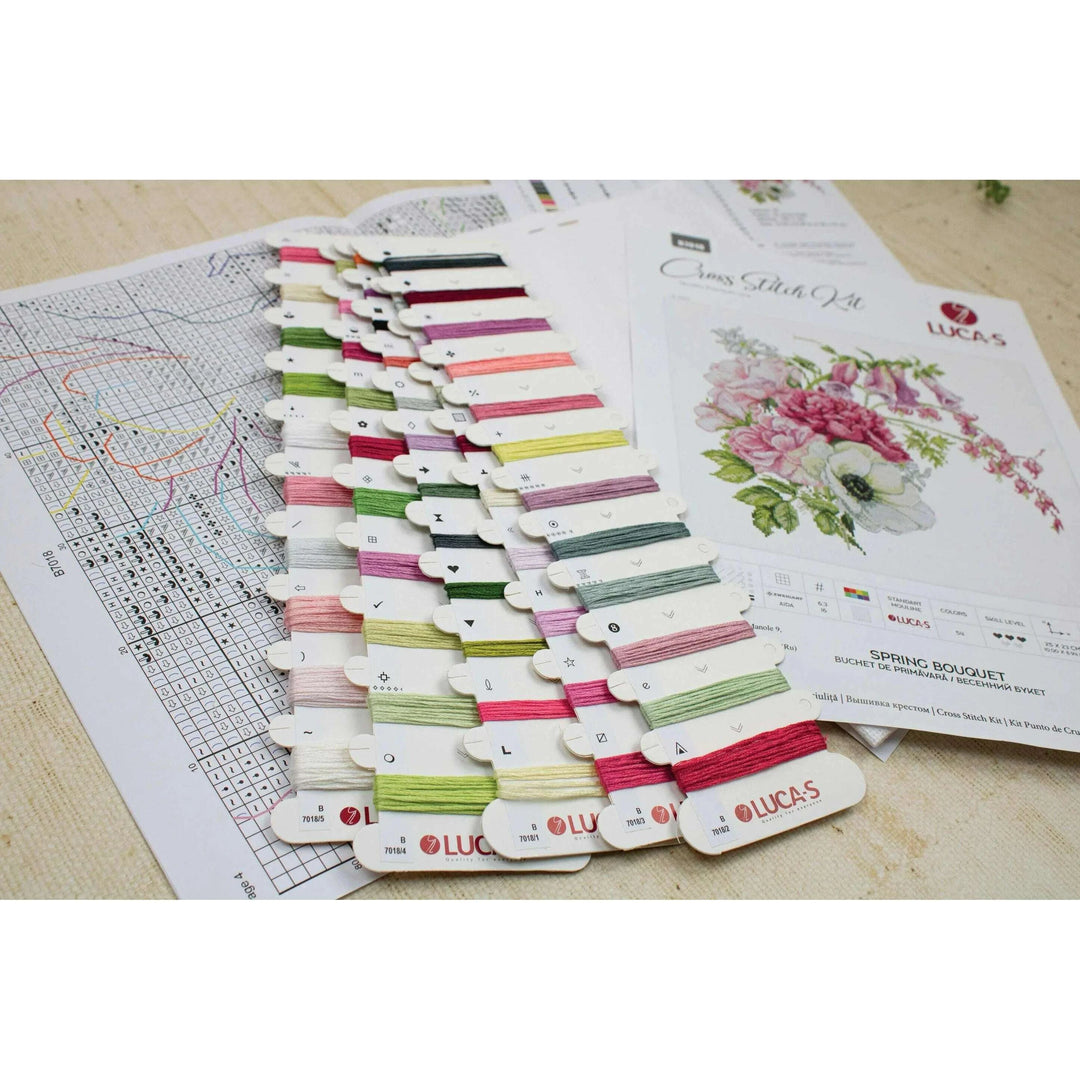 Spring Bouquet B7018L Counted Cross-Stitch Kit