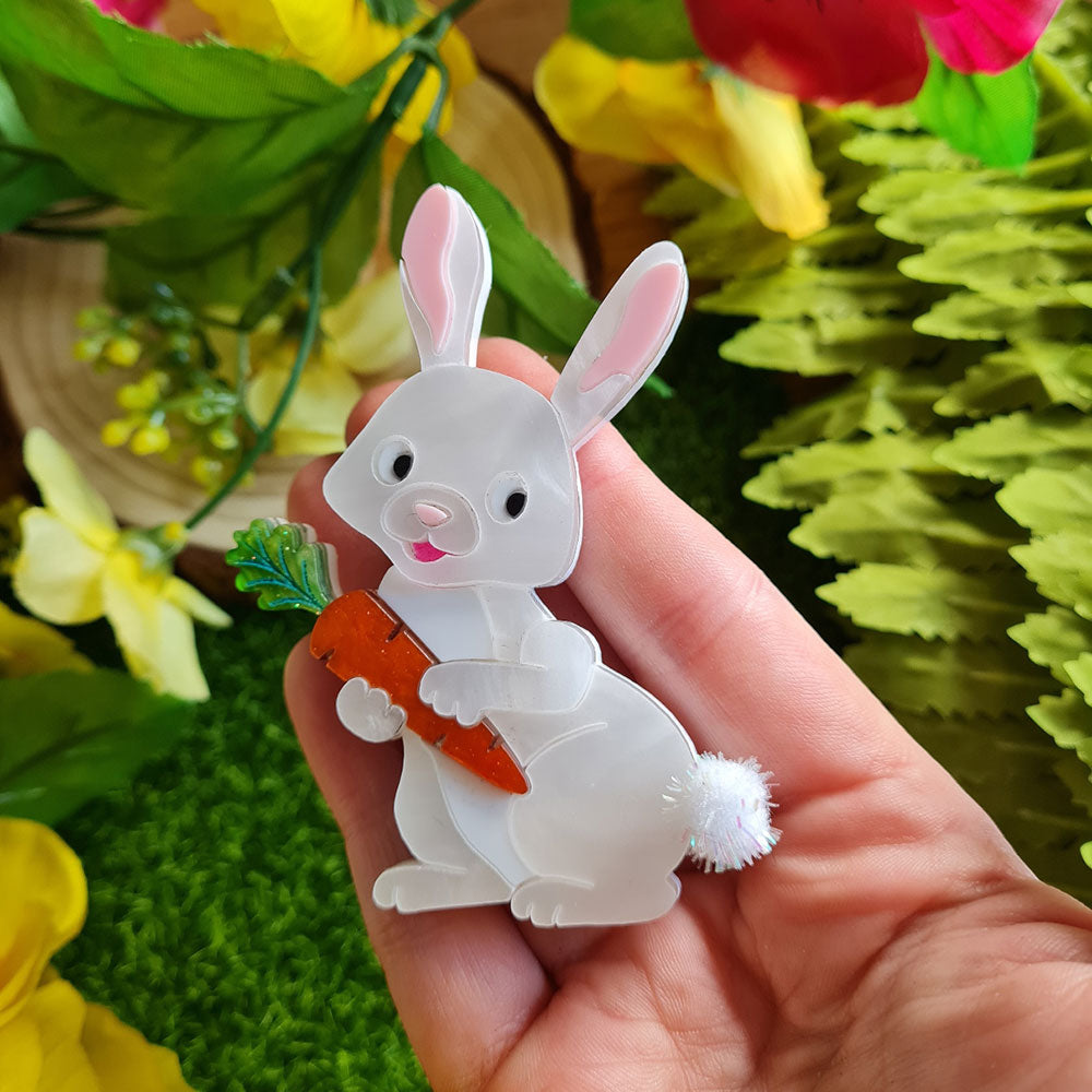 Spring Bunny Brooch by Cherryloco Jewellery - 11103 4