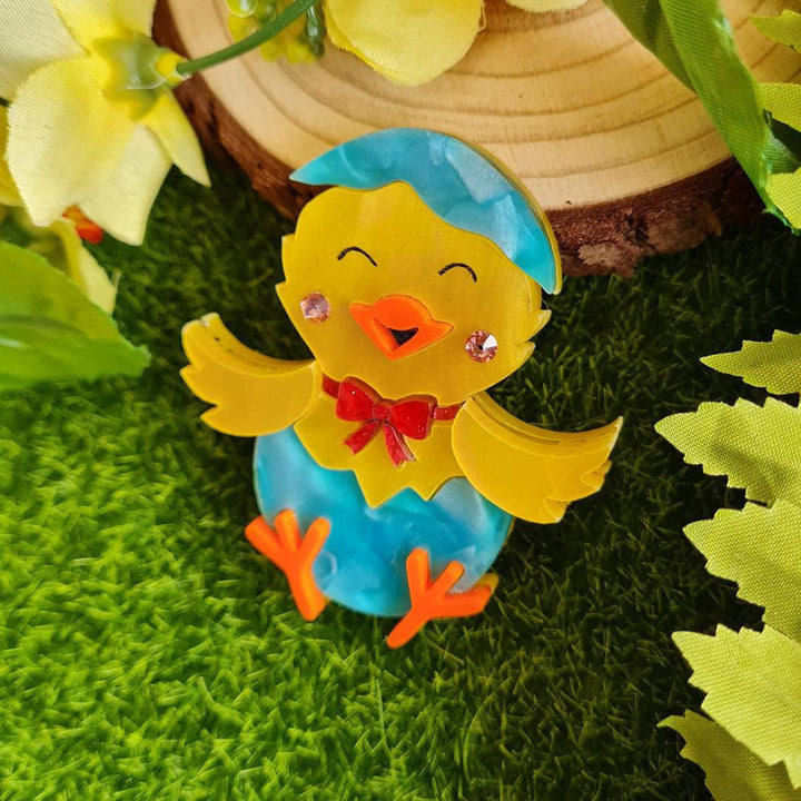 Spring Chick Brooch by Cherryloco Jewellery 5