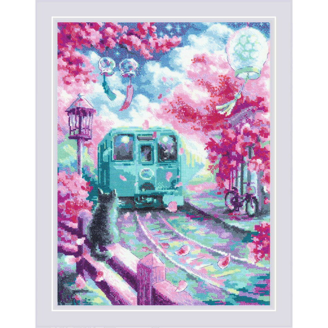 Spring Express R2233 Counted Cross Stitch Kit
