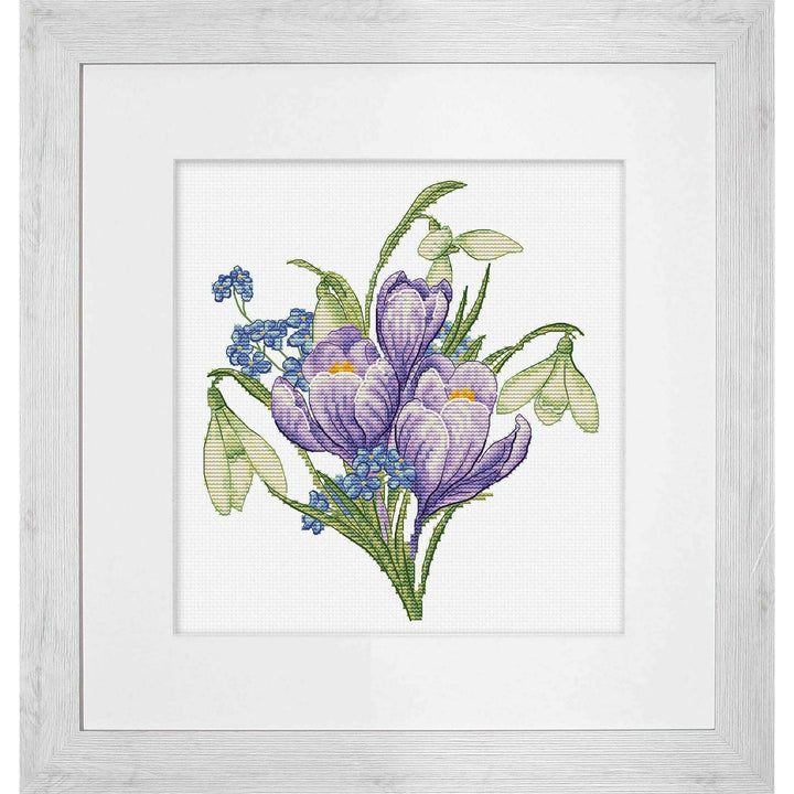 Spring Flowers B1404L Counted Cross-Stitch Kit