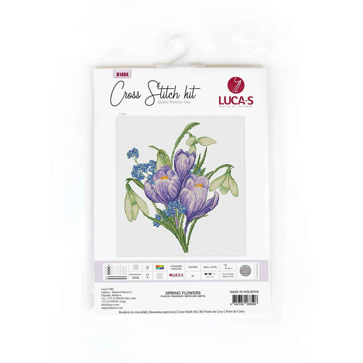 Spring Flowers B1404L Counted Cross-Stitch Kit