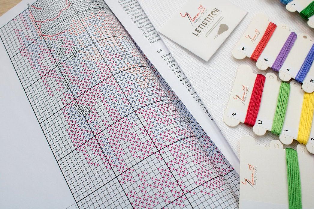 Spring flowers B2386L Counted Cross-Stitch Kit