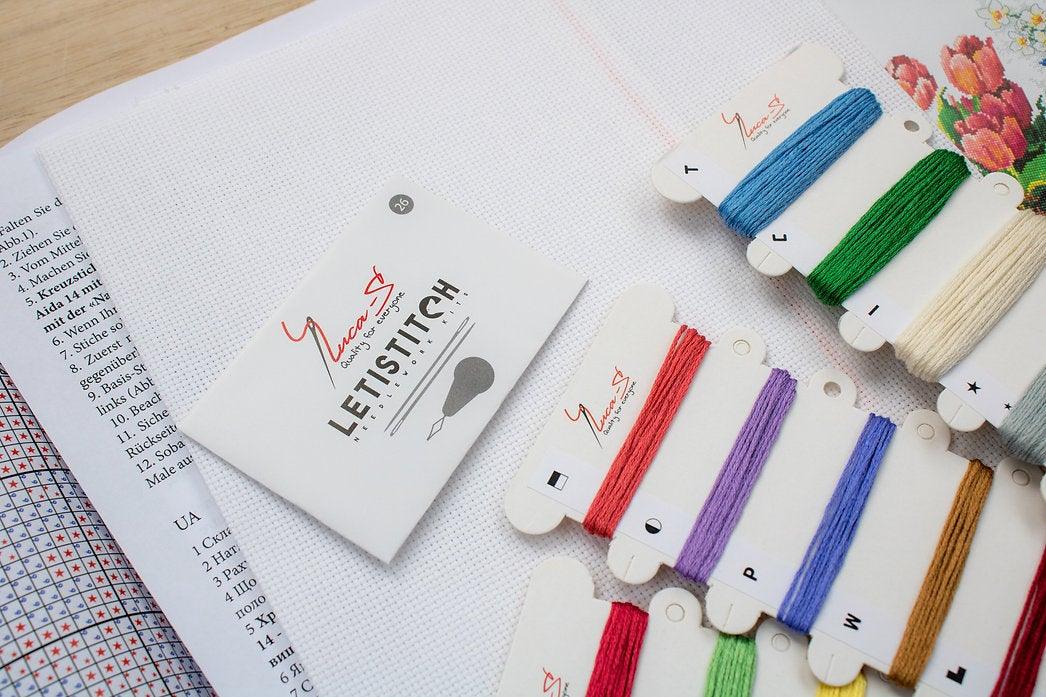 Spring flowers B2386L Counted Cross-Stitch Kit