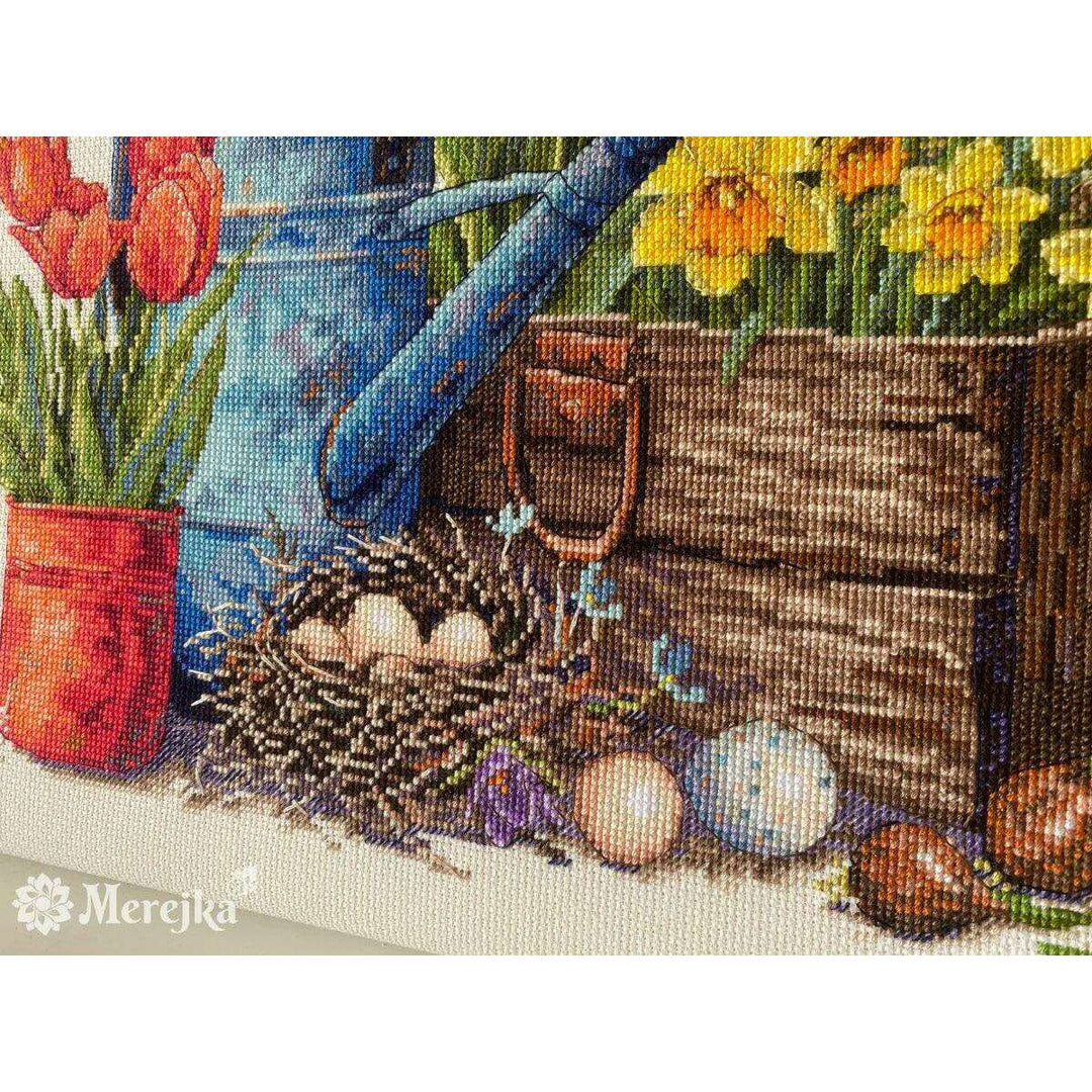 Spring Garden K-251 Counted Cross-Stitch Kit