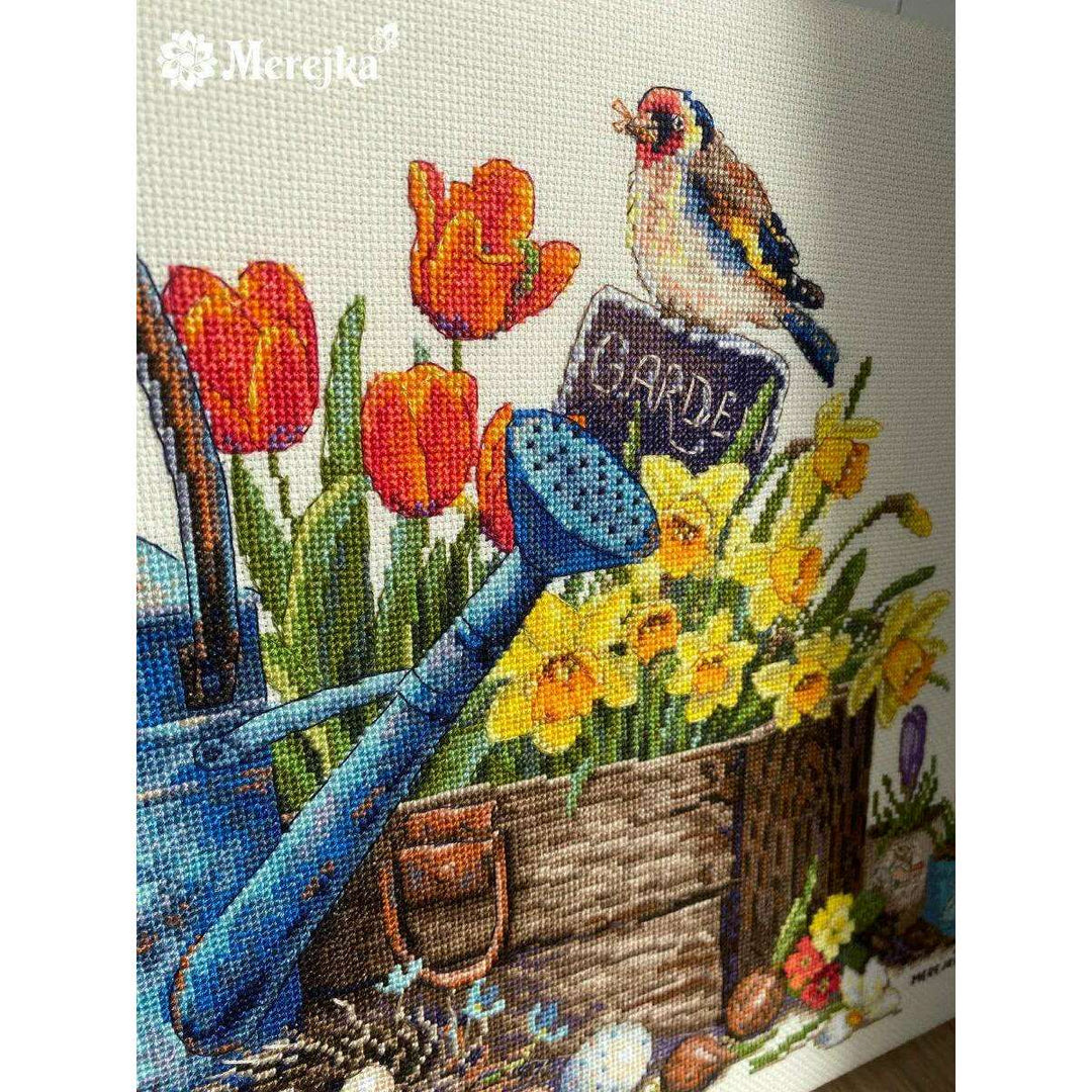 Spring Garden K-251 Counted Cross-Stitch Kit