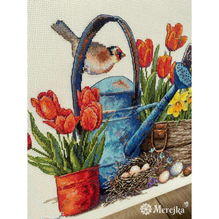 Spring Garden K-251 Counted Cross-Stitch Kit