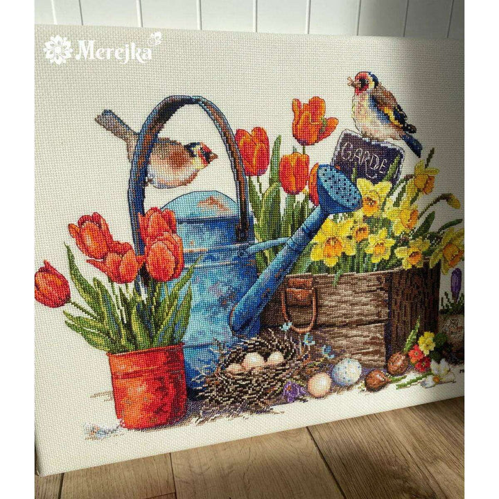 Spring Garden K-251 Counted Cross-Stitch Kit